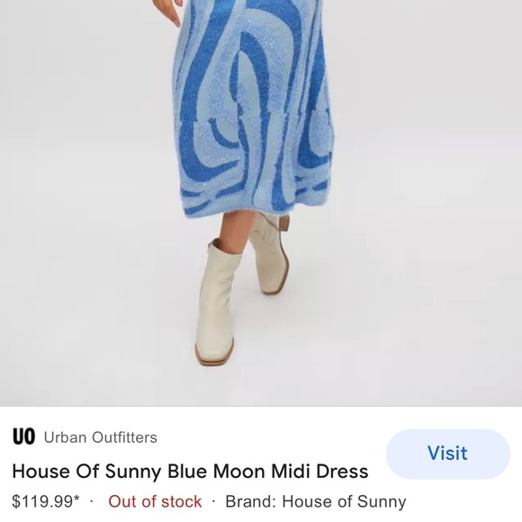 House of Sunny Dresses House Of Sunny Blue Moon Midi Dress Poshmark